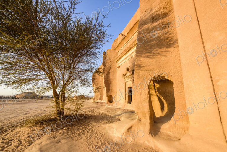 Hegra, also known as Madain Salih, or Al-?ijr, archaeological site, Nabatean carved…
